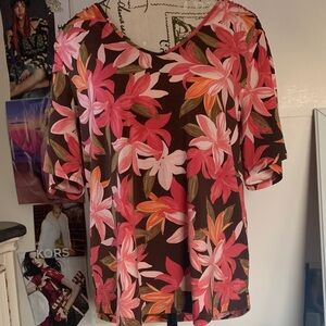 Chico’s Floral V-Neck Women's Top